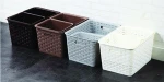 new fashion design plastic woven basket storage basket