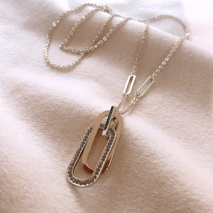 New Fashion Simple Sweater Chain Double Ring Sweater Chain