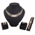 Import New Fashion Women African Jewelry Sets Gold Plated Alloy Wedding Necklace Sets from China