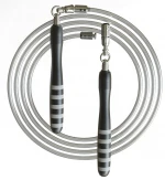 New Fast-clip Adjustable Skipping Rope with Ergonomic Comfortable Alloy Handles and 3 Steel Cables Weighted Speed Jump Rope