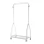 New Metal Clothing Garment Rack, Clothes Display Indoor Stand Hangers, Coat Portable Hanging Shelf With Rail Wheels