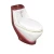 new model plated gold 250mm washdown toilet one piece