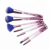 New Style Private Label  7Pcs Crystal Glitter Makeup Brushes