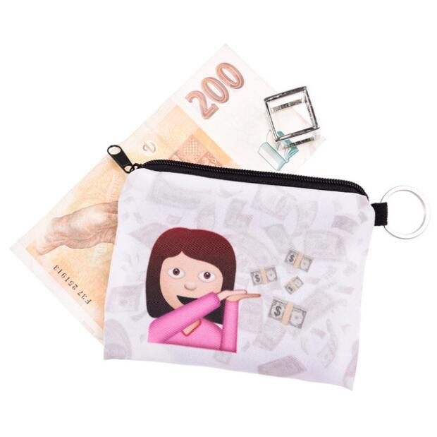 Newest 3D Digital Printing Aliexpress Amazon Hot Style Girl Coin Purse