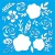 Import Newest design Flower Style Transparent plastic Painting Drawing Stencil from China