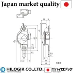 Newest Sliding window Accessories Double lock crescent open style Left SUS-DL-320NKL Japanese market product
