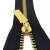 Import NO. 5 gold metal zipper close end  zipper with metal pull from China