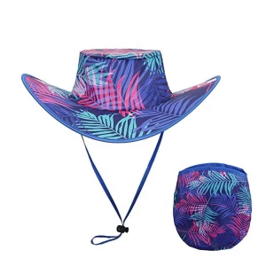 Nylon Factory Directly Supply Cowboy Cap Folding Hat And Pouch