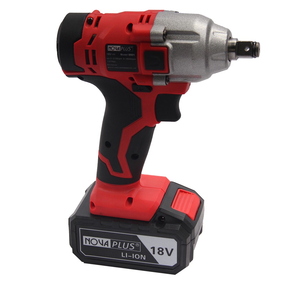 ODETOOLS 9901 Handheld 18V Li-ion Battery Electric Impact Wrench Tool For Construction
