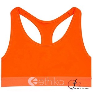 OEM Custom color extremely fit sports bra hyper cooling spandex fabric logo printed crop top many patterns blank sports bras sale