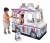 Import OEM kids foldable corrugated coloring diy cardboard train playhouse from China