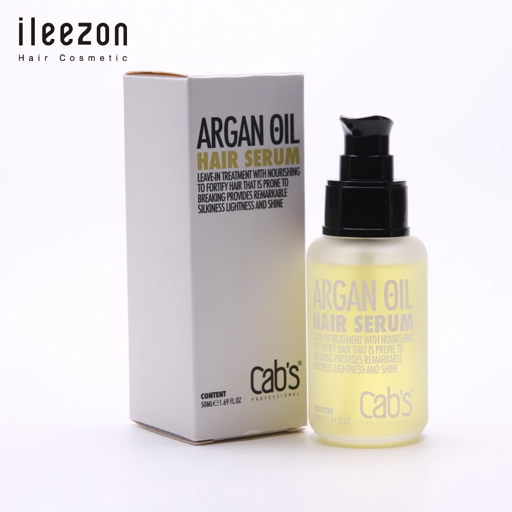 OEM & Private Label Sulfate free and non-greasy argan oil hair serum with 50ml private label