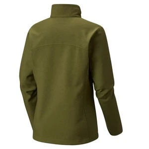 OEM Service Olive Softshell Jacket for Ladies with Hot Air Sealing Pocket Warmest Silk Lining Stretchable Fabric Sport Climbing