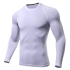 OEM Sublimation Printed T shirts Men Compression Shirts Long Sleeve  fit Tops Tees Gyms Fitness T-shirt Rash guard