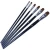 Import OEM Weasel Hair High Gloss Wood Black Handle  Artist Paint Brush Set 6 pcs For Oil/Gouache/Acrylic Paint from China