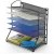 Import office desk magaziner Desk file rack A4 paper document mesh metal 5-tier document tray Removable folder from China