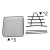 Office file tray 3 tier wire mesh file letter document tray metal file holder
