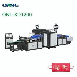 ONL-XD full automatic non wove sheeting cutting and handle sealing machine