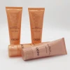 orange color 60g plastic cosmetic tube packaging test tube packaging eco-friendly cosmetic tube packaging hair color plastic tub