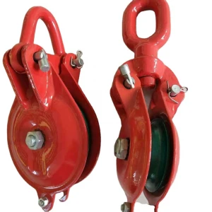 Orange Color YBS Pulley, Yarding Block with Shackle Single Sheave