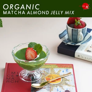 Organic matcha almond jelly desert almond healthy asia jelly