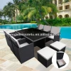 outdoor 13pcs KD synthetic rattan cube dining set furniture with storage function RLF-141104CD