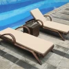 Outdoor Comfortable Plastic Rattan Sunbed Chaise Sun Lounger for Poolside Beach Hotel Patio & Garden Gym Use-Exterior