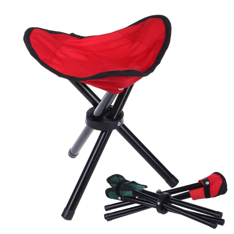 Outdoor folding lightweight 3 legs mini tripod camping hiking fishing stool wholesale factory custom logo foldable handle chairs