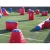 Import outdoor interactive obstacles archery sport games adults laser tag barrier inflatable paintball bunkers from China