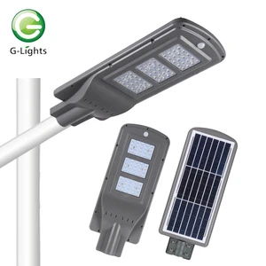 Outdoor Lighting City Lamp Post Double Arm Highway Poles all in one solar street light