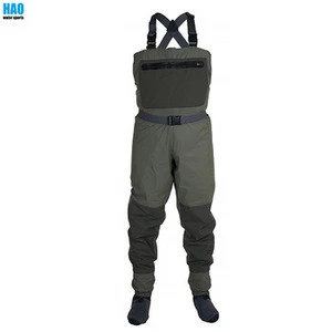Outdoor Sports Breathable Waders Waterproof Fishing Chest Waders Breathable Stocking Foot Wader