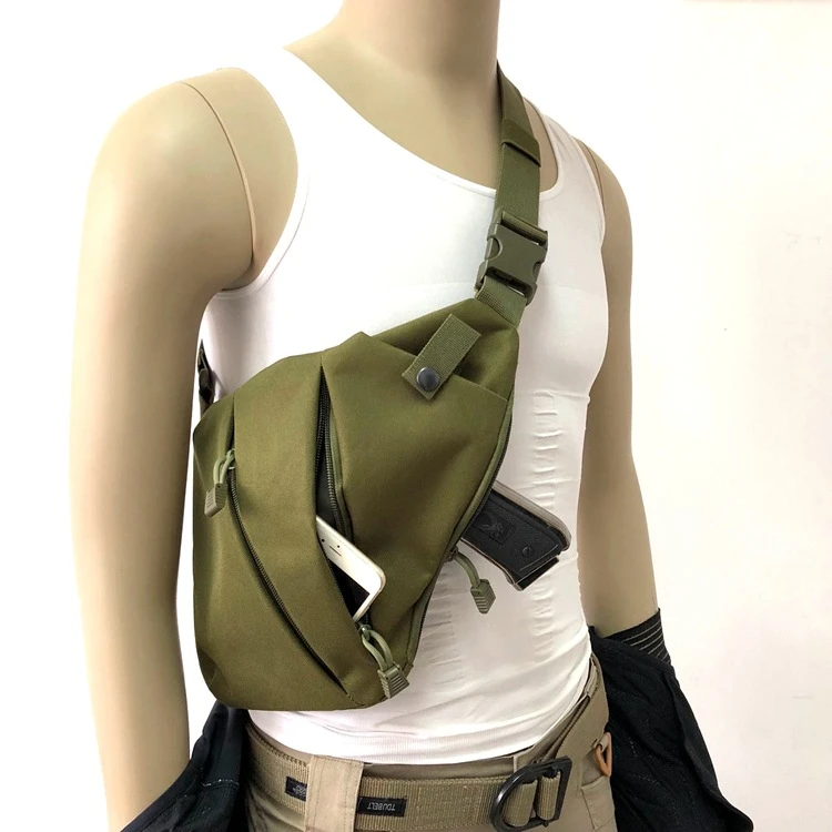 Outdoor Tactical Storage Gun Holster Shoulder Bags Men Anti-theft Chest Bag Army Police Hunting Crossbody Hand Gun Pistol Bag