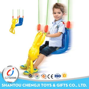 Outdoor toys reciprocal plastic kids single swing pass EN71