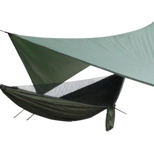 Outdoor travel hiking Hammock with Mosquito Net Rain Fly Tarp Portable Nylon Swing Hammocks Sun Shelter