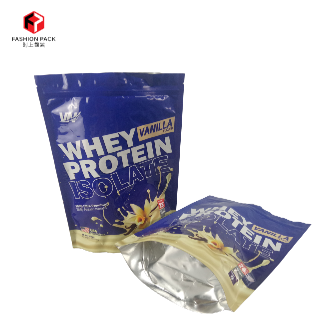 Buy Stand Up Pouch Whey Protein Plastic Bags, Custom Logo Aluminum Foil
