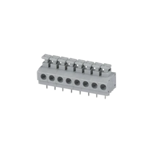 PCB push button screwless electrical clamp connector