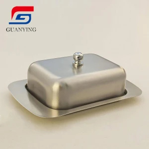 Perfect addition to any kitchen with easy to hold lid butter dish with lid stainless steel butter dish