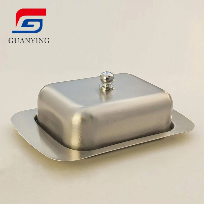 Perfect addition to any kitchen with easy to hold lid butter dish with lid stainless steel butter dish