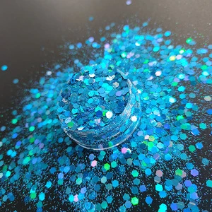 PET Hexagon polyester cosmetic glitter chunky glitter for Lips  Nail art Face Body