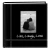 Photo Albums Embroidered Live Laugh Love Black Sewn Leatherette Frame Cover Album for 4&quot;x6&quot; Prints