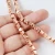 Import PJ278  6mm faceted rose gold plated hematite loose beads from China