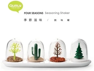 Plastic Four Seasons Flavor Seasoning Shaker Spice Box