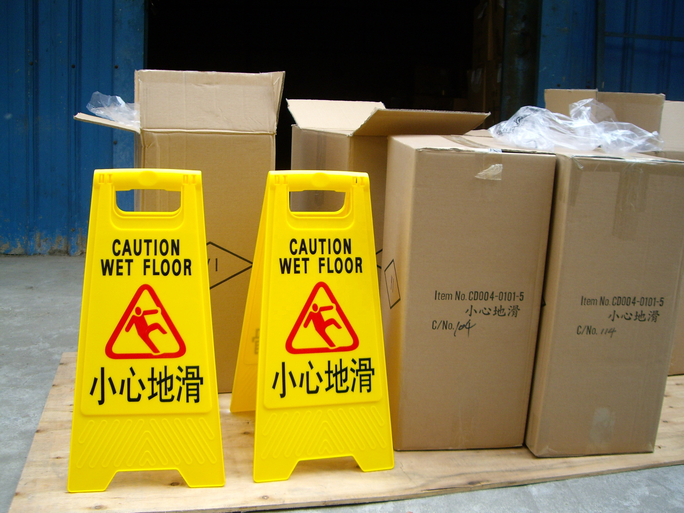 Buy Plastic Yellow Safety Sign Board/road Safety Warning Traffic Road ...