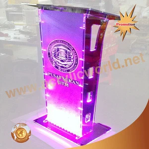 Podium with Acrylic Front Panel Lectern Display