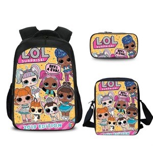 Popular Backpack LOL BackpackTravel Kids Backpack Sports Backpack Children&#39;s Schoolbag Folding Travel Rucksack