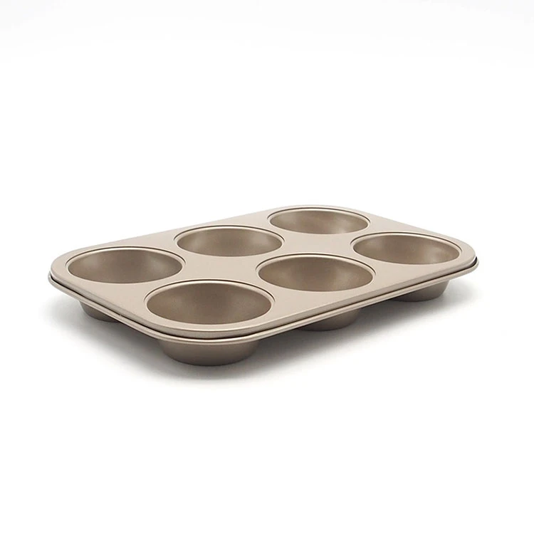 Popular Champagne Gold Baking Oven Muffin Cake Cup Baking Tray