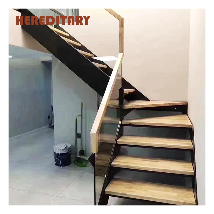 Prefabricated low cost stairs outdoor metal steel indoor glass stainless steel staircase design