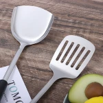 Premium Cooking Tools Kitchen Utensil Set 6 Pcs Wood Handles Pasta fork Soup Ladle Turner Slotted Turner