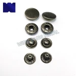 Press Spring snap Metal Brass Copper button with logo custom Brass  bags plastic snap button
