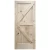 Import Prettywood Modern Interior Solid Wooden Sliding Barn Door With Steel Hardware Set from China